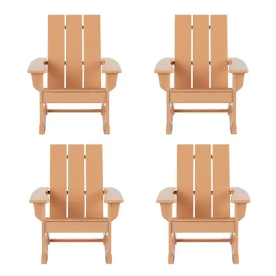 WestinTrends  Modern Adirondack Outdoor Rocking Chair (Set of 4) image {20}