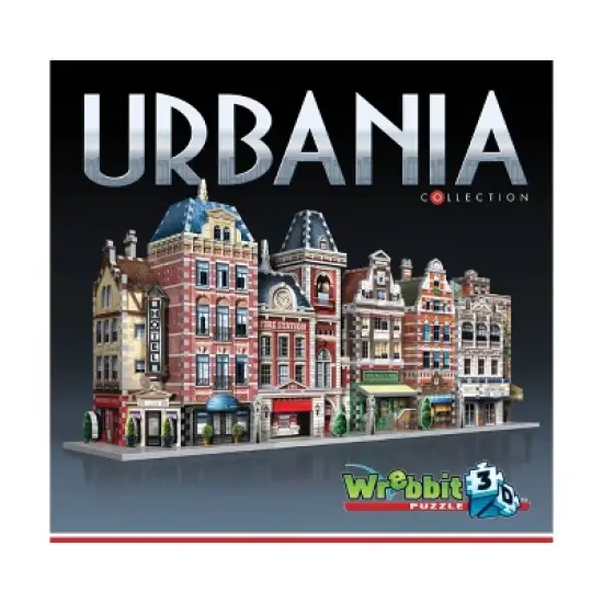 Urbania Collection - Hotel, Cinema, Cafe & Fire Station 4pk 3D Puzzles 1165pc image {5}