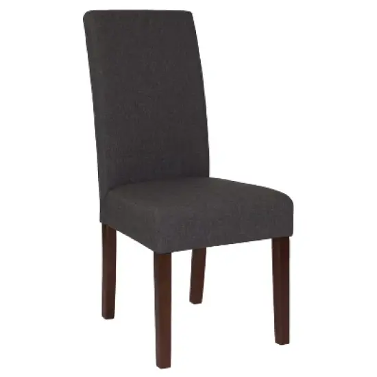 Flash Furniture Greenwich Series Upholstered Panel Back Mid-Century Parsons Dining Chairs image {11}