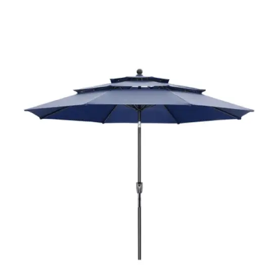 Ainfox 10FT 3 tier vented Outdoor Table Umbrella image {4}