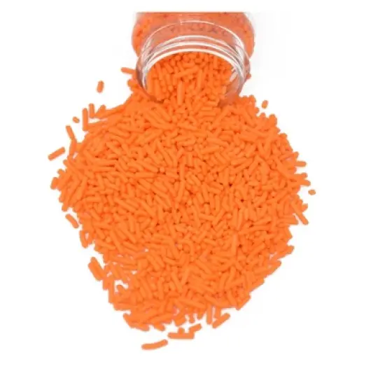 Mystic Sprinkles Only Orange Jimmies Sprinkles 3oz Bottle image {2}