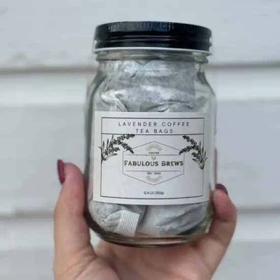 Fabulous Brews 12.4 oz Lavender Infused Coffee Tea Bags - Pack of 2 image {6}