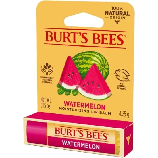 Burt's Bees Moisturizing Lip Balm - Watermelon - 0.15oz image {6}
