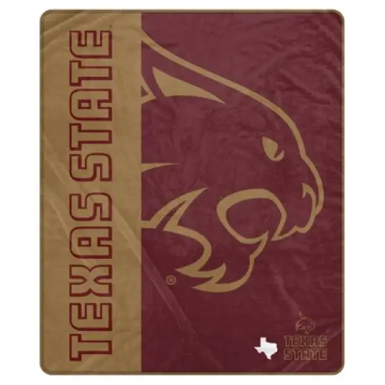 NCAA Texas State Bobcats Ultra Soft Tailgate Throw Blanket image {2}