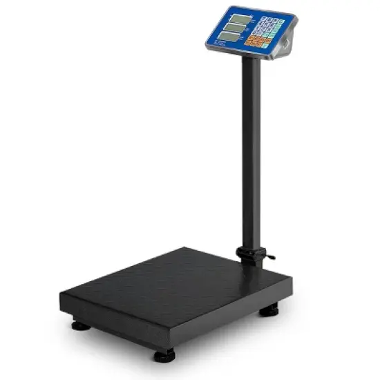 Costway 660lbs Weight Platform Scale Digital Floor Folding Scale Postal Shipping Mailing image {8}