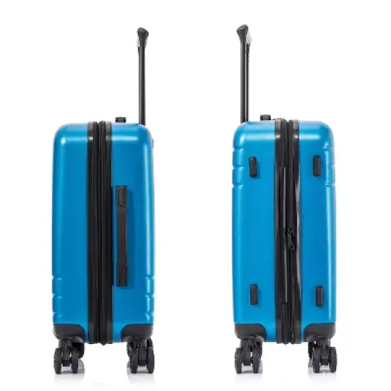 DUKAP Zahav Lightweight Hardside Carry On Spinner Suitcase - Teal image {7}