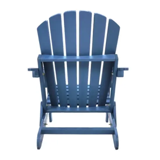 Whisen Oversized Wooden Adirondack Chair with Pre-Assembled Back image {1}
