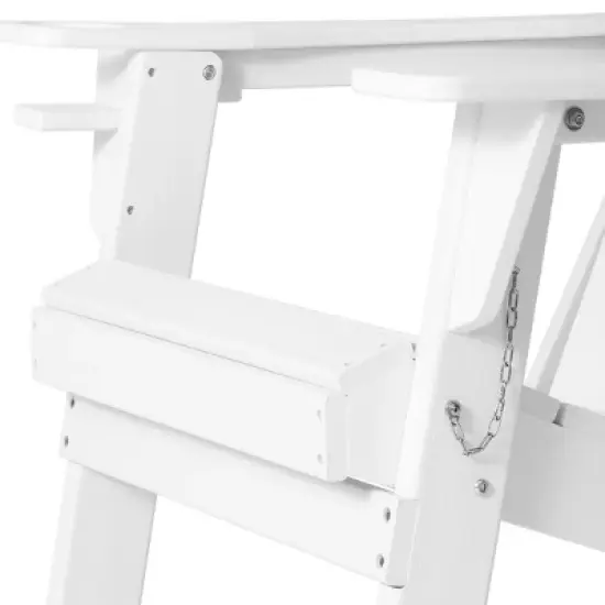 WestinTrends Nantucket Outdoor Patio HDPE Resin Adirondack Chair With Cup Holder and Phone Holder image {14}