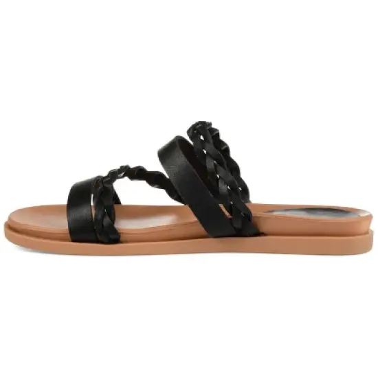 Journee Collection Womens Colette Slide Flat Sandals image {1}