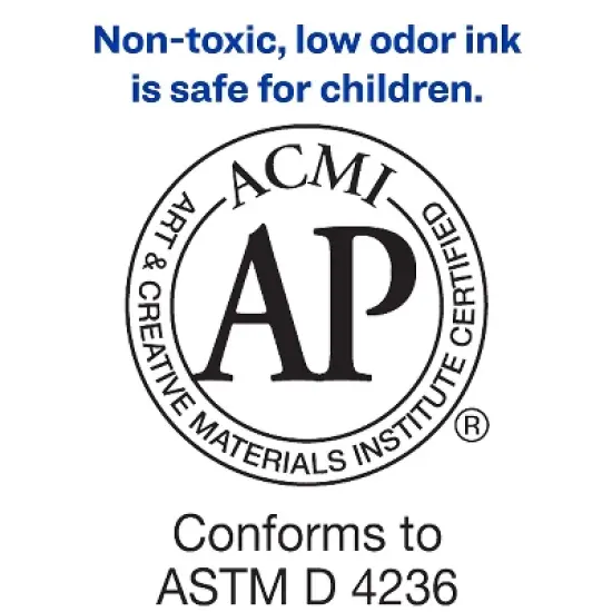 Avery Marks-A-Lot Desk-Style Permanent Markers Chisel Point Blue 514744 image {7}