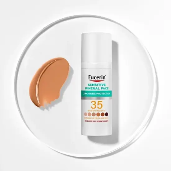 Eucerin Sensitive Tinted Mineral Face Sunscreen - SPF 35 - 1.7 fl oz image {4}