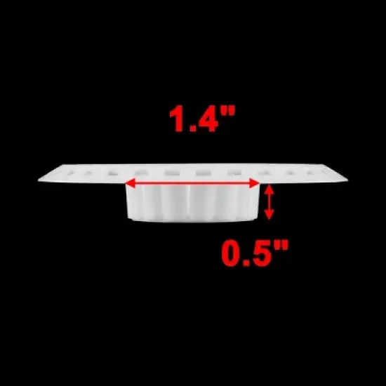 Unique Bargains Plastic White 8cm Diameter Sink Strainer White 3.1" Diameter 2 Pcs image {3}