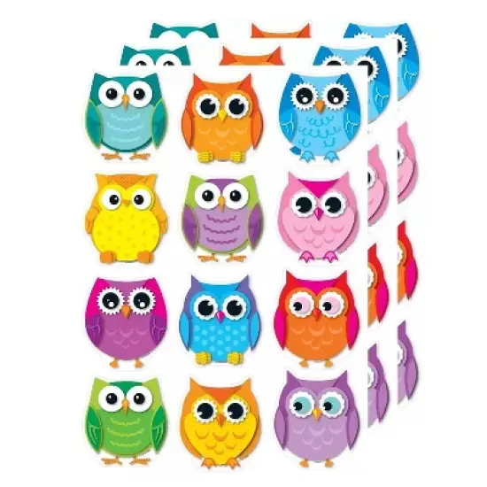 Carson-Dellosa Carson Dellosa Education Colorful Owls Cut-Outs 36 Per Pack 3 Packs CD-120107-3 image {2}