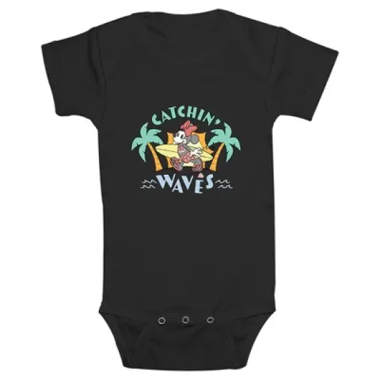 Infant's Minnie Mouse Catchin' Waves Onesie image {2}