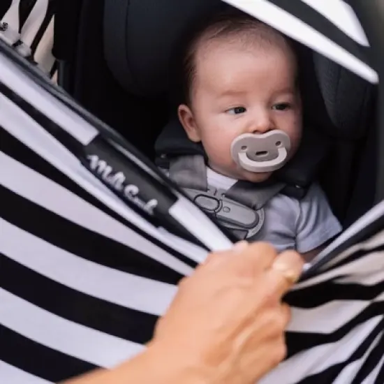 Milk Snob  Nursing Cover/Baby Car Seat Canopy - Signature Stripe image {2}