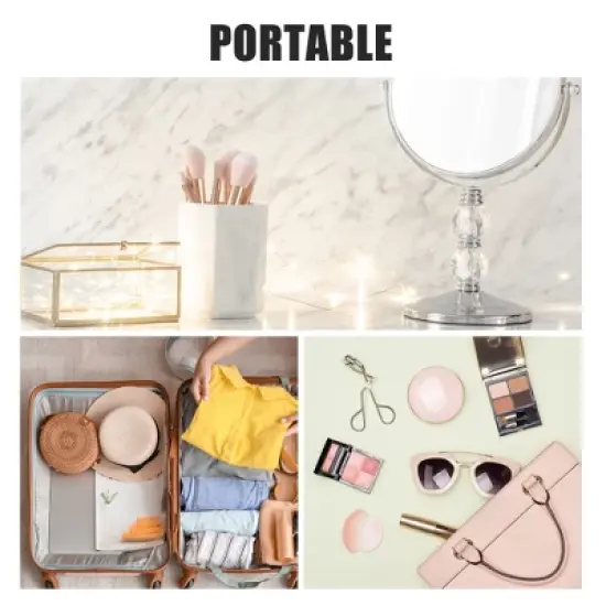 Unique Bargains Travel Makeup Bag Travel Toiletry Organizer Makeup Brush Holder Waterproof Oxford Cloth 1 Pcs image {1}