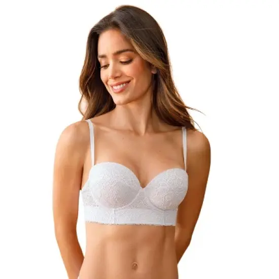 Leonisa  Laced Balconette Push-Up Bra with Wide Underbust Band - image {3}