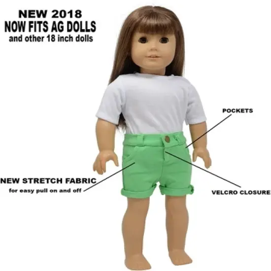 The New York Doll Collection Short Doll Pants Set image {1}