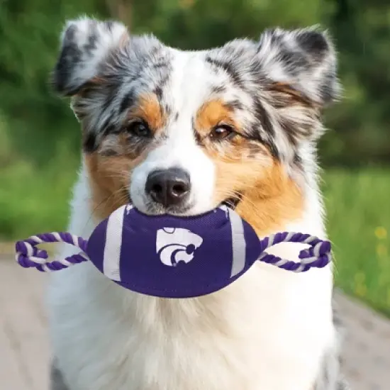 NCAA Kansas State Wildcats Nylon Football Dog Toy image {2}