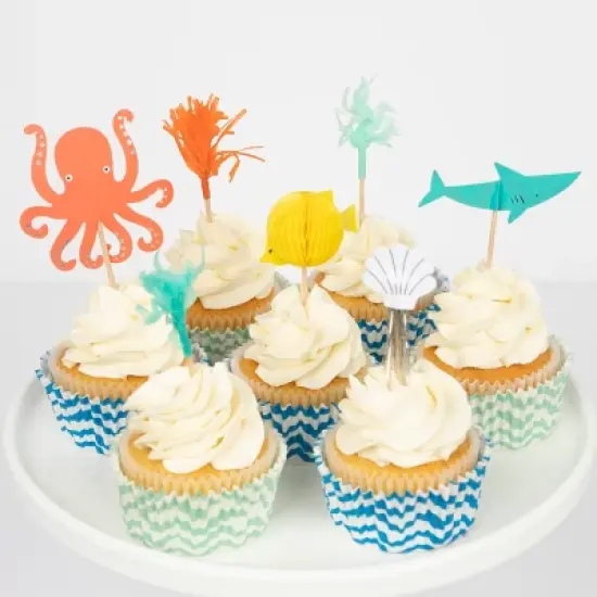 Meri Meri Octopus & Shark Cupcake Kit (Pack of 24) image {2}