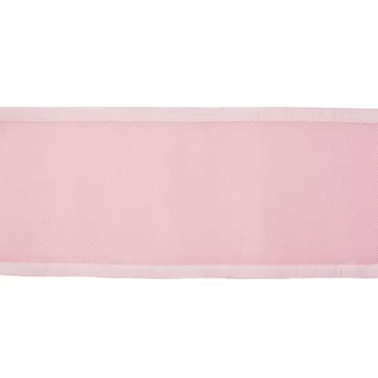 BreathableBaby Breathable Mesh Crib Liner - Classic Collection - Pink image {1}