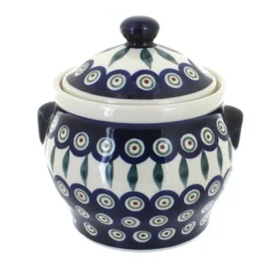 Blue Rose Polish Pottery 1098 Zaklady Medium Canister image {7}