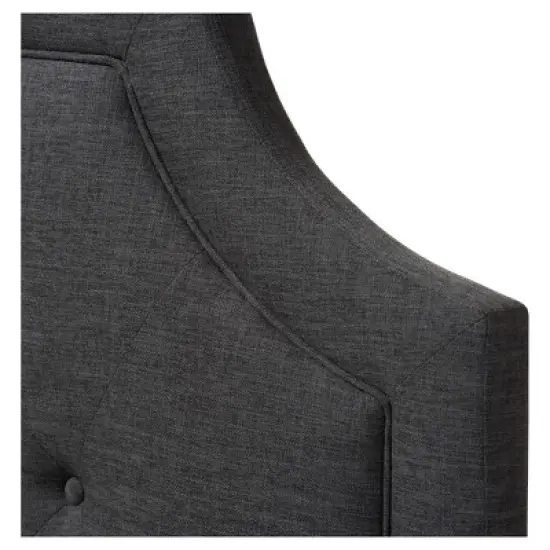 Mars Modern And Contemporary Fabric Headboard - Baxton Studio image {2}