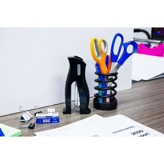 BAZIC Products&reg; Stand-Up Standard (26/6) Full Strip Stapler with 500 Staples, Pack of 3 image {7}