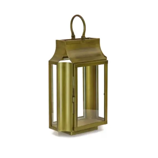 18" HGTV Slim Lantern Gold - National Tree Company image {4}