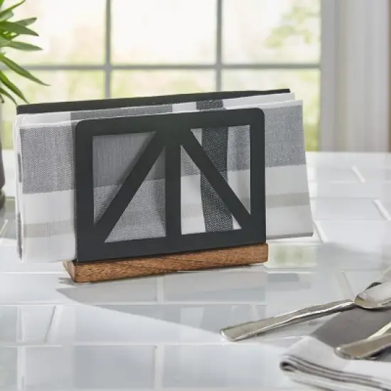 Split P Urban Farmhouse Napkin Holder image {1}