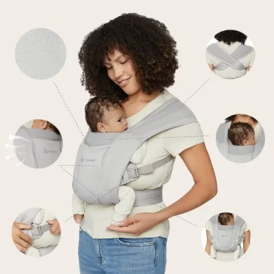 Ergobaby Embrace Newborn Carrier Soft Air Mesh image {9}