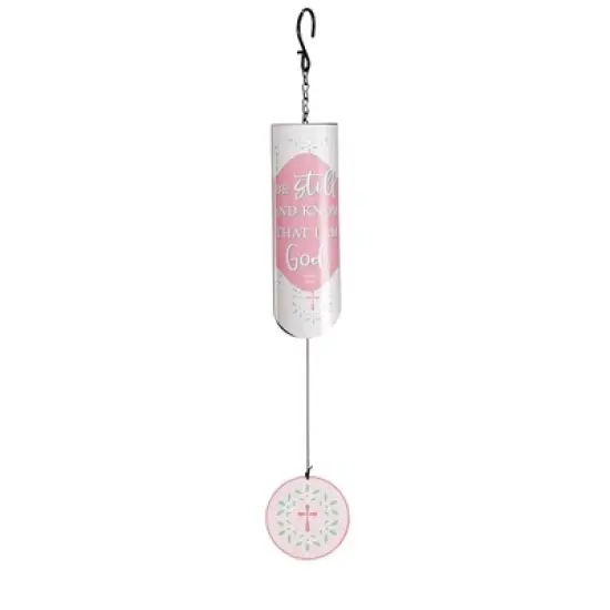 Dicksons Be Still Know I Am God Pink 23 inch Aluminum Wind Chime Noisemaker image {2}