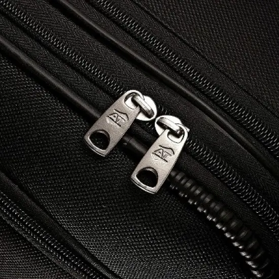 American Tourister Fieldbrook II 2pc Softside Checked Luggage Set - Black image {5}