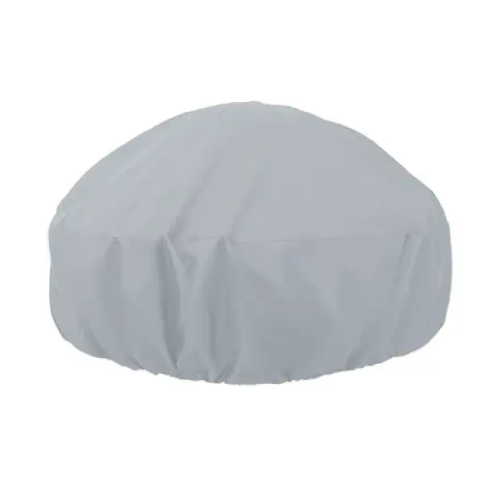 Unique Bargains Dustproof Fire pit stove Dust Cover 48.03"x48.03"x18.11" Gray 1 Pc image {5}