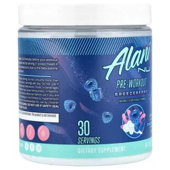 Alani Nu Pre-Workout, BreezeBerry&trade;, 10.2 oz (291 g) image {3}