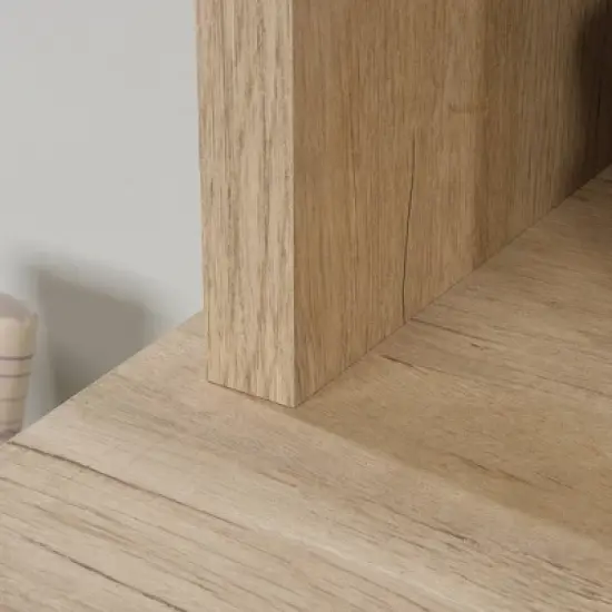 Aspen Post Computer Hutch Prime Oak - Sauder image {4}