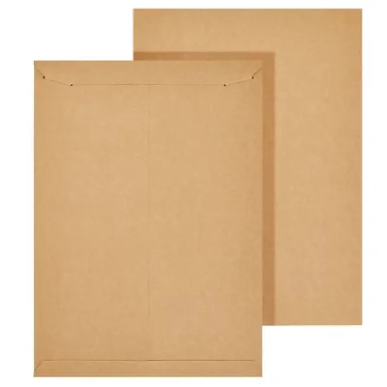 Juvale 25 Pack Brown Rigid Mailers That Stay Flat, Bulk Cardboard Envelopes for Shipping Documents, Photos (13 x 18 In) image {5}