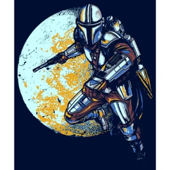 Boy's Star Wars The Mandalorian Mandalore's Moon T-Shirt image {1}