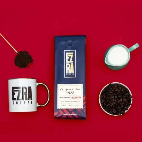 Ezra Coffee Le Grand Duc 1928- Medium Roast Ground Coffee - 12oz image {3}