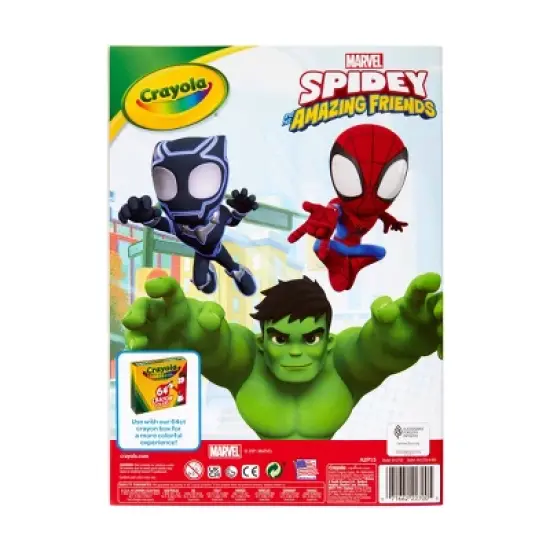 Crayola 96pg Coloring Book - Spidey and His Amazing Friends: Creative Kids Activity, Ages 3+, Spider-Man Pages image {5}