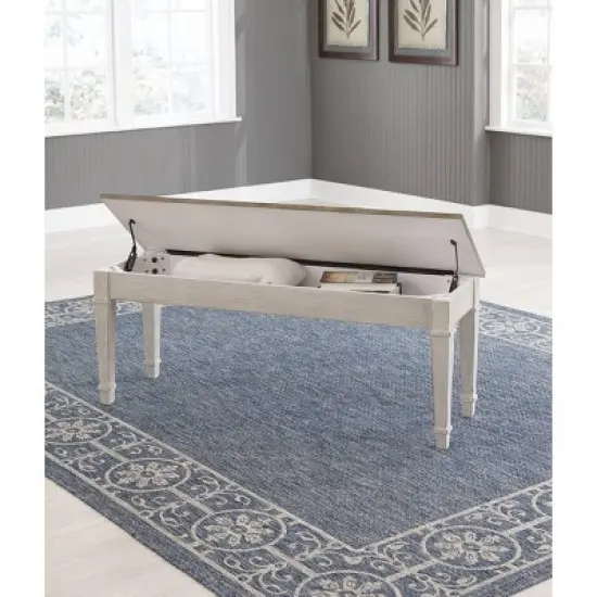 Skempton Storage Bench Two-Tone - Signature Design by Ashley image {7}