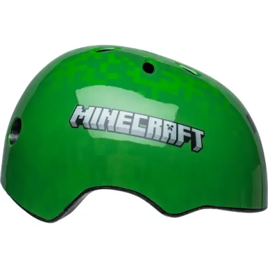Minecraft Creeper Child Bike Helmet image {4}