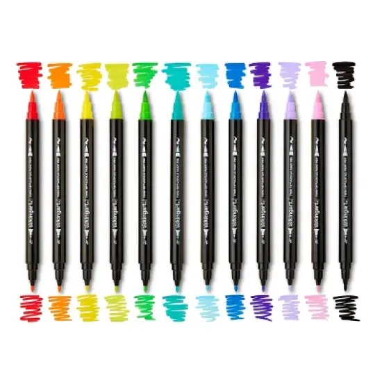 KINART Twin-Tip Pro Acrylic Paint Pens 24 Colors image {7}