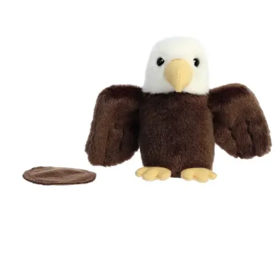 Aurora Mini Orion Eagle Shoulderkins Adorable Stuffed Animal Brown 4.5" image {4}