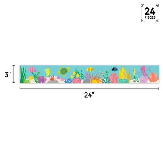 Creative Teaching Press&reg; Sea Friends Under the Sea EZ Border, Bulletin Board Border, 48 Feet Per Pack, 3 Packs image {2}