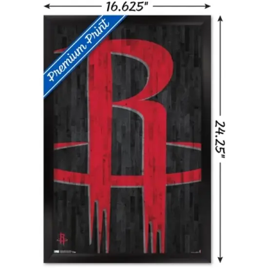 Trends International NBA Houston Rockets - Logo 19 Framed Wall Poster Prints image {2}