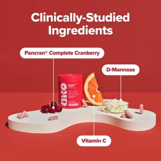 O Positiv URO Urinary Tract Vitamin Capsules for Women with Cranberry & D-Mannose - 60ct image {3}