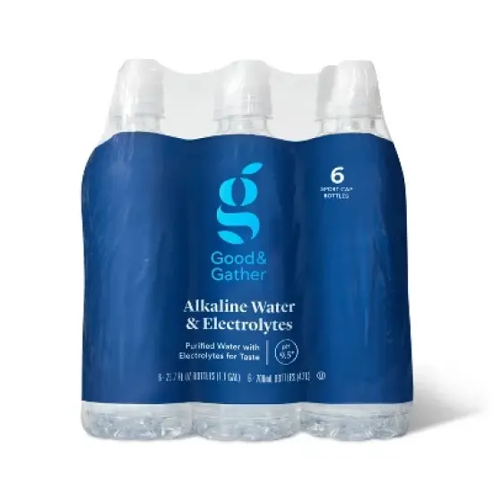 Alkaline Water - 6pk/23.7 fl oz Bottles - Good & Gather&trade; image {3}