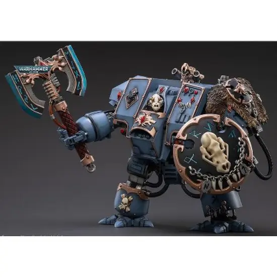 Space Wolves Venerable Dreadnought Brother Hvor 1/18 Scale | Warhammer 40K | Joy Toy Action figures image {4}