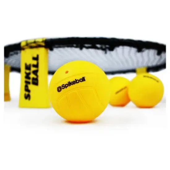 Spikeball Roundnet Combo Meal Set with 3 balls and Backpack - Yellow/Black image {3}